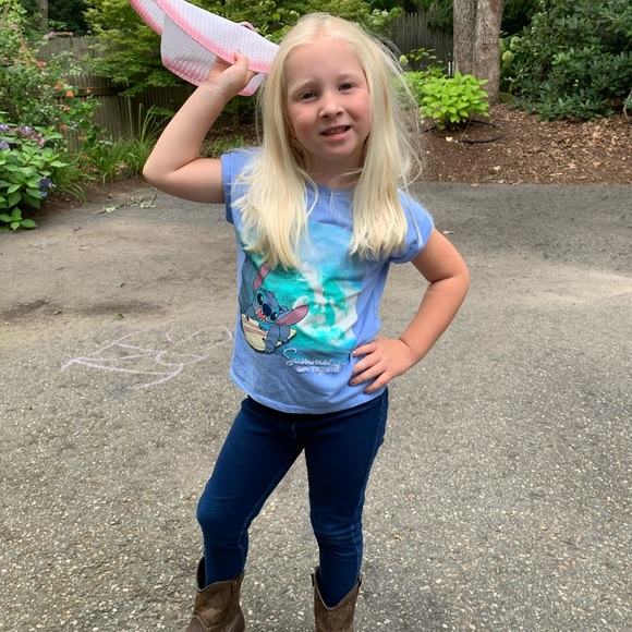 Hanna Andersson Jeggings Stretch Blue Size 5 - Picture 4 of 4